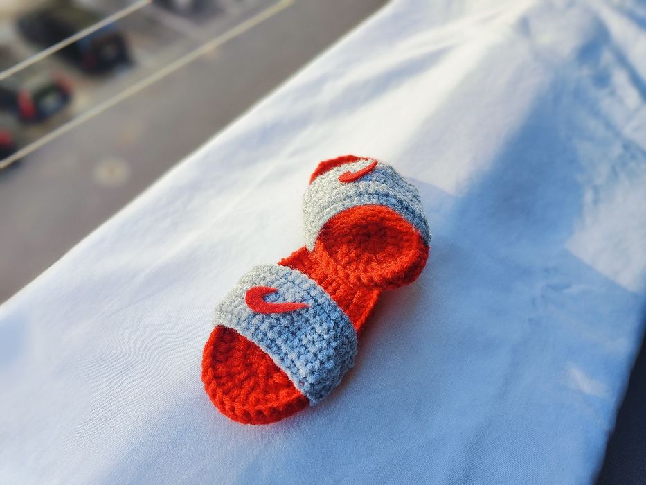 Knitted baby sandle fo 0-3 months baby