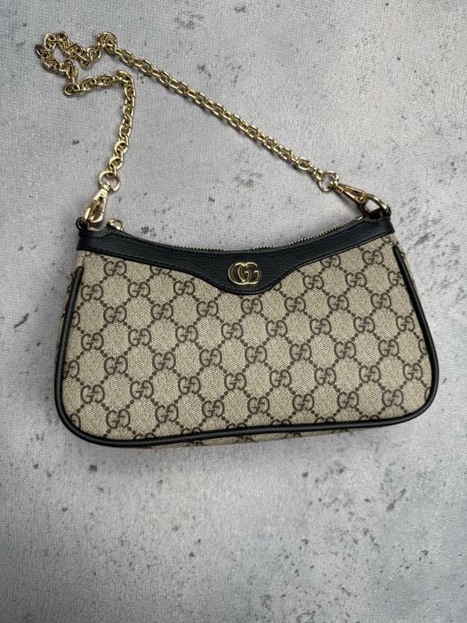 Gucci mini torba na ramie Ophidia / Baguette Monogram GG Double G