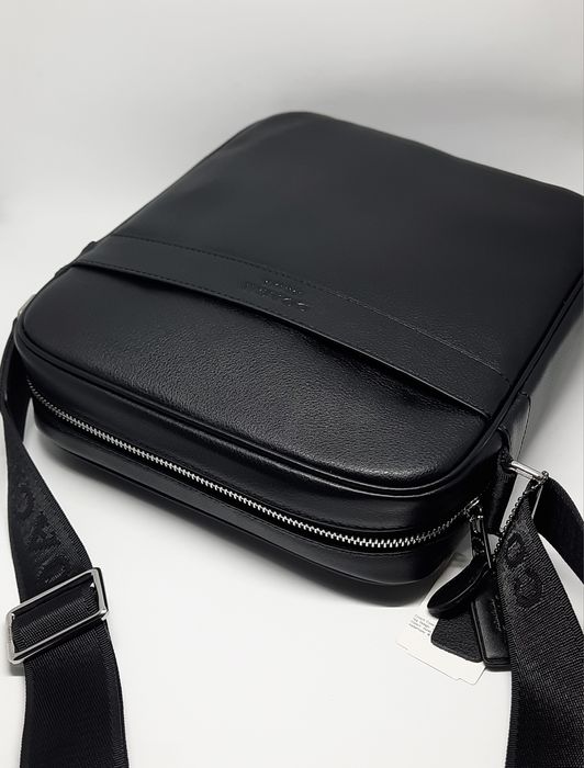 Чоловіча сумка коач барсетка | Мужская кожаная сумка коач месенджер