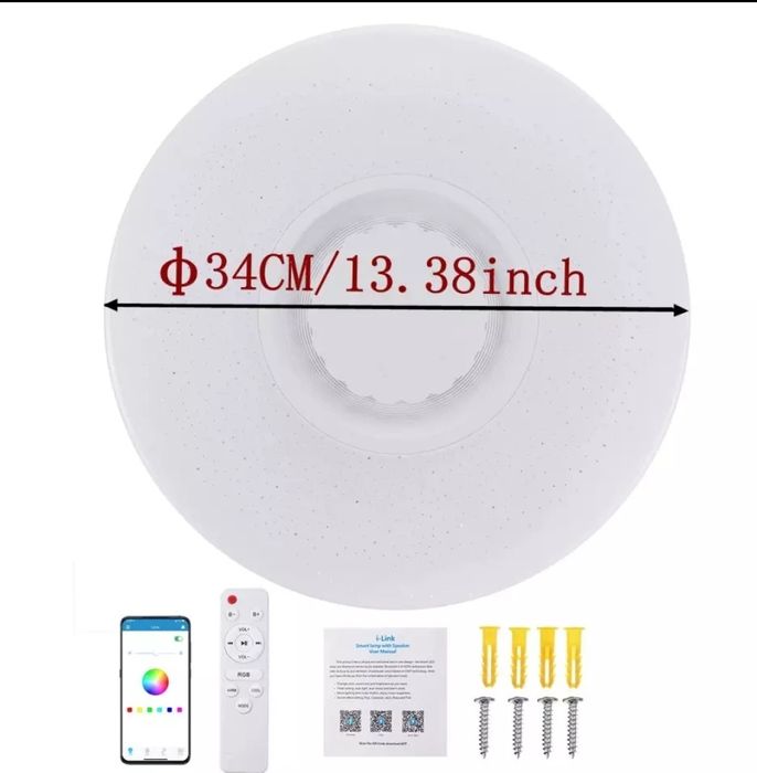 LED + RGB com Coluna Bluetooth HOME PARTY Lightning