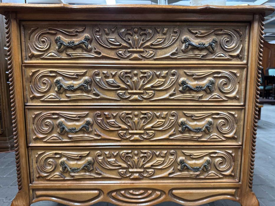 Komoda rzeźbiona Ludwik komoda drewniana dąb