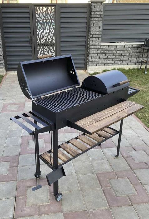 Мангал гриль барбекю метал 5 мм на 13 шампурів ВСЕ В КОМПЛЕКТІ