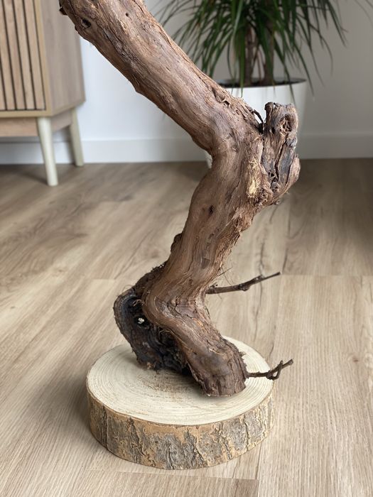 Escultura em Videira Natural – Peça Única (Tratamento Natural)