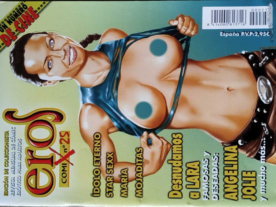 Revista BD erotica Eros Comix nº 25 rara Angelina Jolie