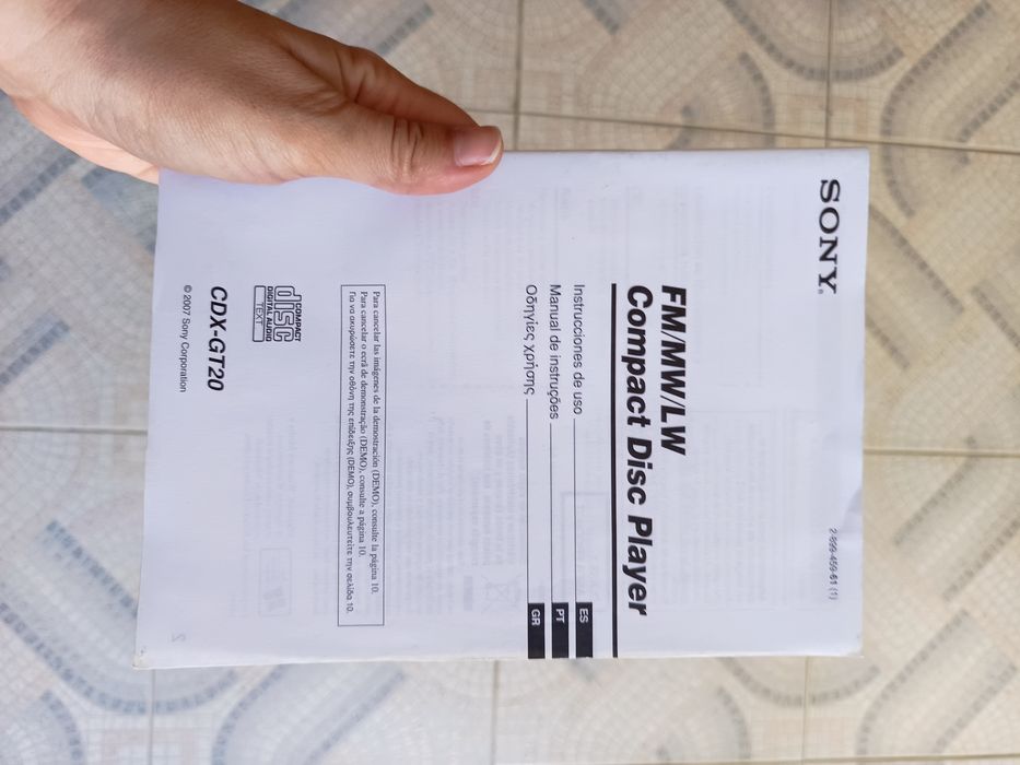 Rádio Sony Carro