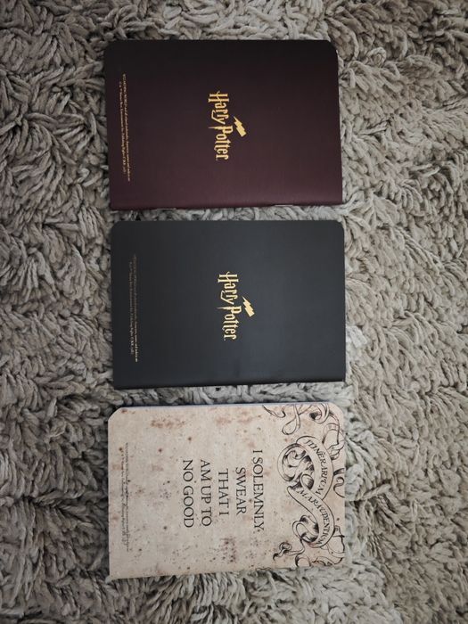 3 Cadernos de bolso Harry Potter