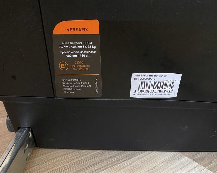 Автокрісло Britax Romer Evolvafix(Versafix)від 15 міс.до 12 років