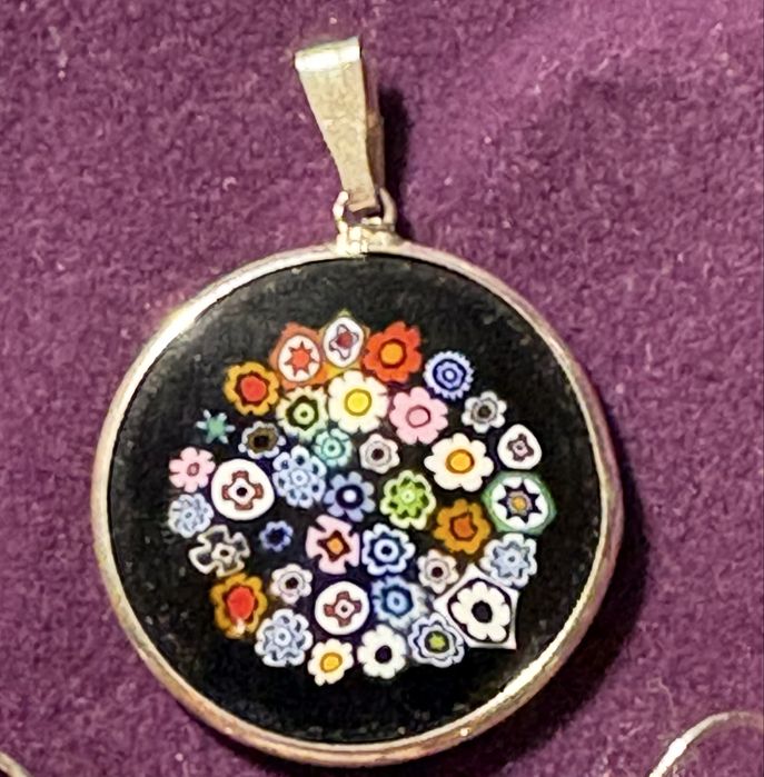 Zawiszka ze szła Murano technika millefiori