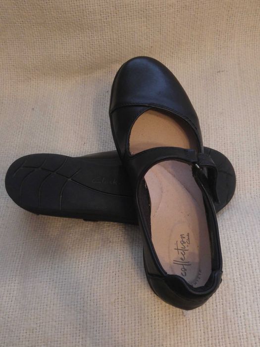 czółenka, półbuty damskie skórzane Clarks