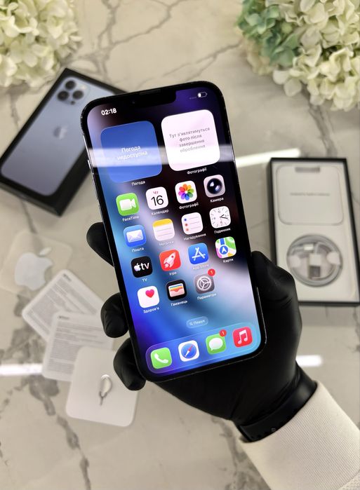 iPhone 13 Pro Max Sierra Blue 100%АКБ Neverlock (Магазин Гарантія)