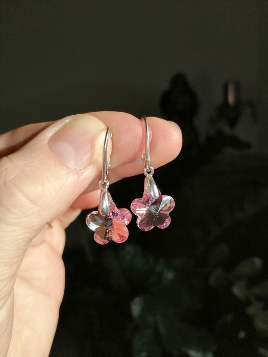 Srebrne kolczyki Swarovski 925
