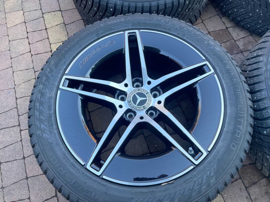 4076. Koła zimowe 18" Mercedes C236 CLE oryginalne AMG 245/45/18 Nokian 2023r 9mm