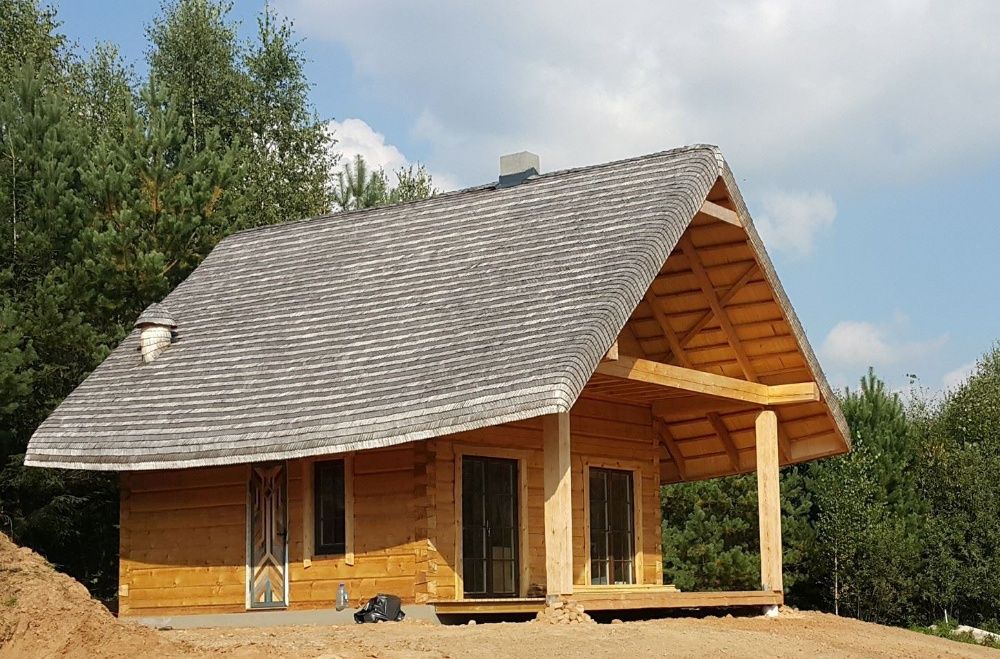 Gont Osikowy Wiór Drewniany Dachy z Gontów Osikowych