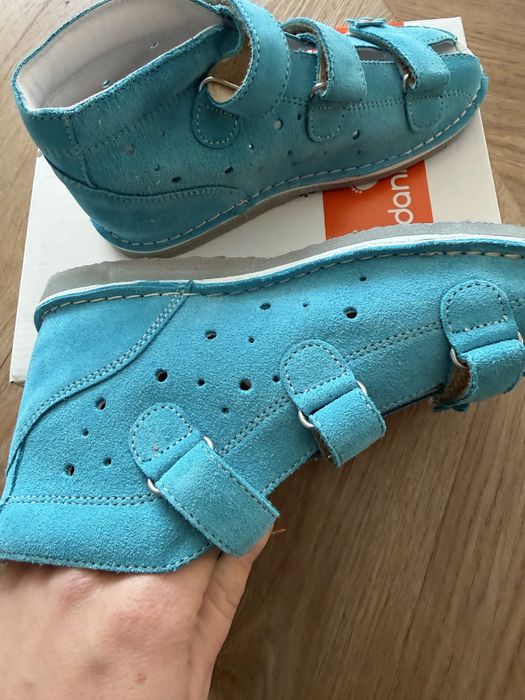 buty profilaktyczno - ortopedyczne DANIELKI wzór S124 turkus