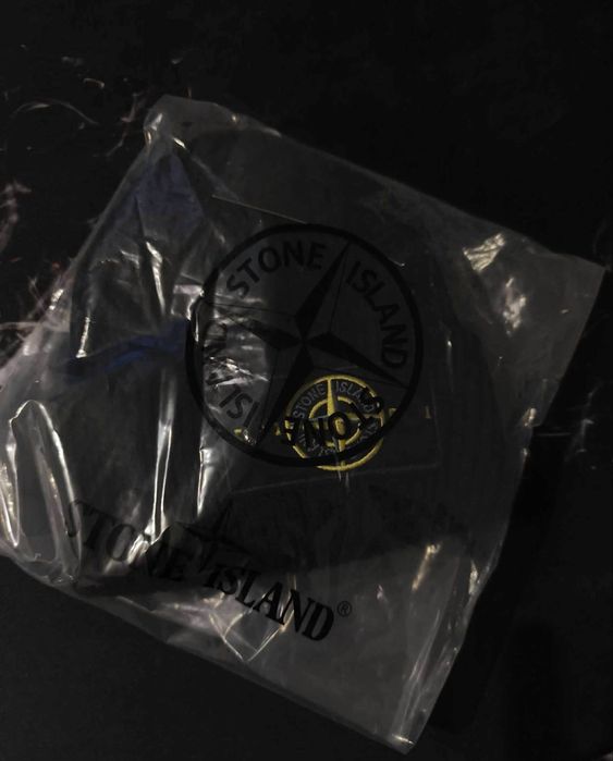 Czarna Czapka Stone Island
