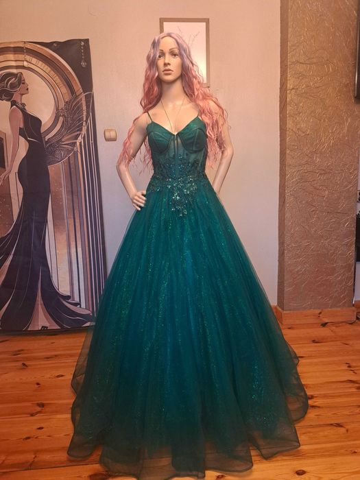 Zjawiskowa sukniaR34 Paradise Glamour Emerald Na studniówkę Polski pro