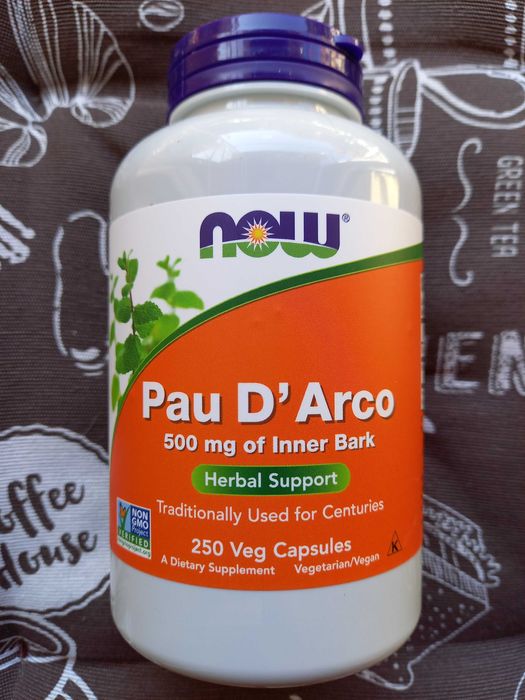 Кора мурашиного дерева, Pau D’Arco, Пау Д'арко Now Foods Narures Way