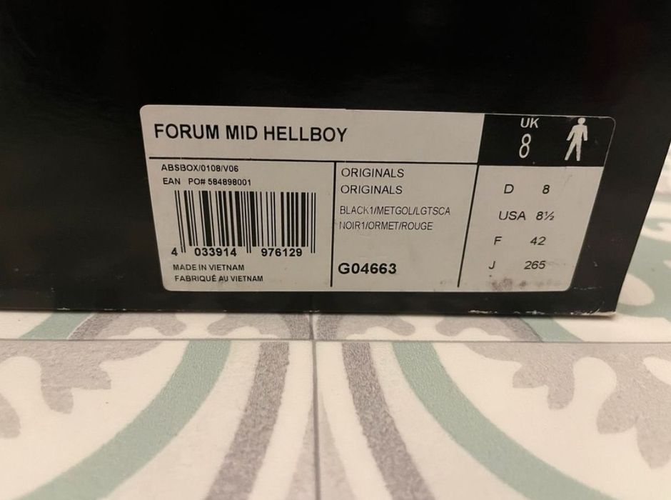 Nowe Adidasy Adidas forum mid Hellboy 42  sneakersy Jeremy Scott dunk