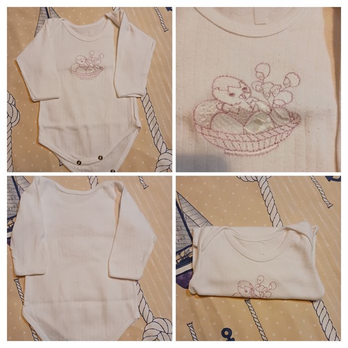 Body 2 meses- algodão carnado