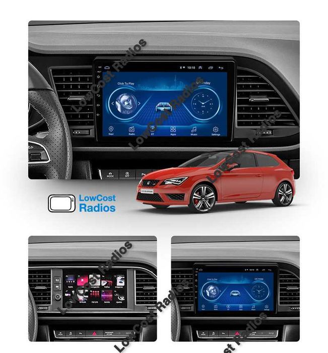 (NOVO) Rádio 2DIN 9" SEAT Leon 5F (De 2012 até 2020) • Android 15 | CARPLAY • ANDROID AUTO