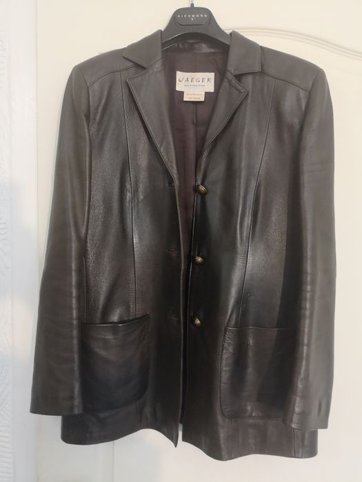 Шикарный кожаный пиджак