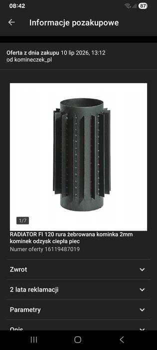 Piecyk wolnostojący, koza, z szybką