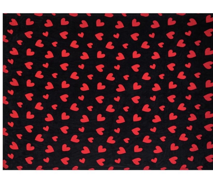 Koc LIVARNO w serca – miękki i przytulny (150 x 200 cm)