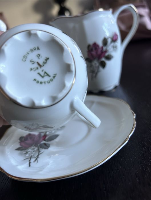 Serviço Café Vista Alegre antigo 15 peças - Novo  - Marca 32