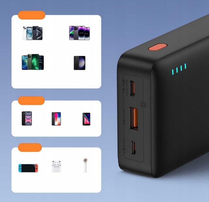 Павербанк BASEUS Airpow PD 20W 20000mAh Швидка зарядка  Дата 09.2025