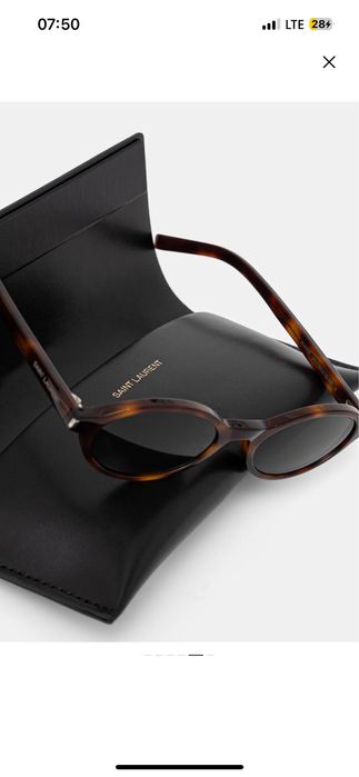 Okulary Saint Lauren Jeanne SL 751 brazowe