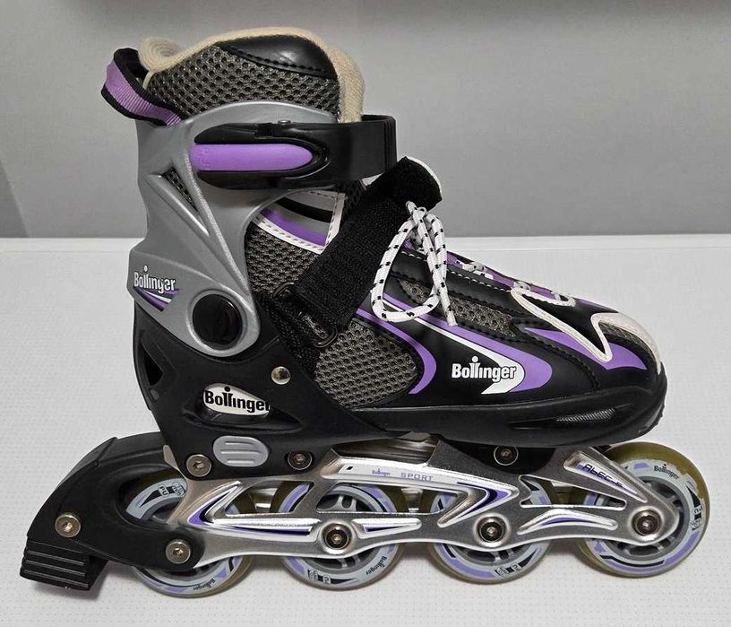 Rolki dziecięce, regulowany rozmiar 33–36 jak nowe