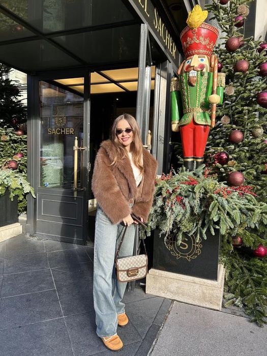 Шуба з штучного хутра zara