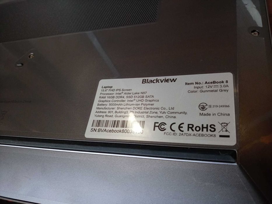 Lombardowski. Laptop Blackview Acebook 8 512GB SSD 16GB Gwarancja