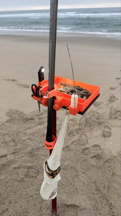 Tabuleiro pesca surfcasting com lanterna