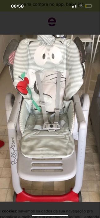 Cadeira chicco polly 3 em 1