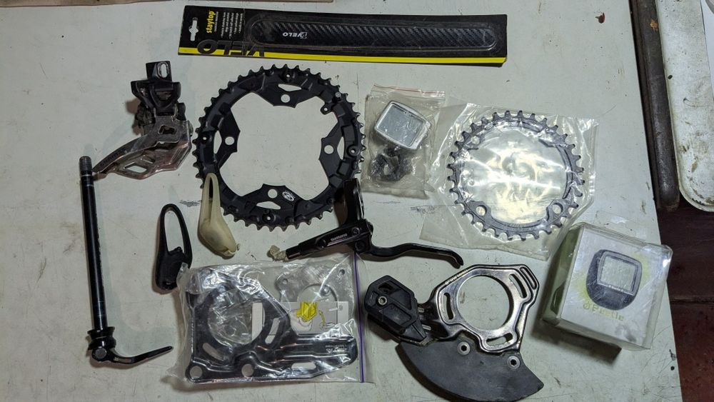 Велодеталі б/в, касета, ланц, успок, підседіл 31.6