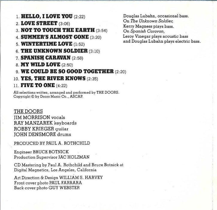 Doors - - - - - Waiting For The Sun - - - - - CD