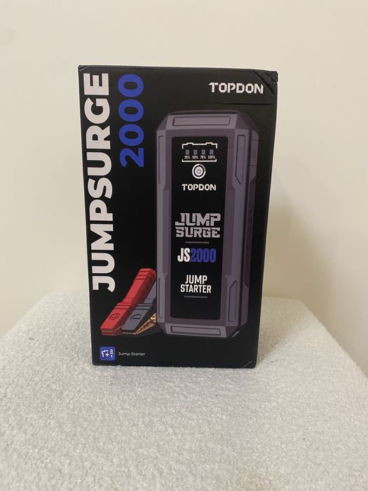 Бустер пуско-зарядний пристрій павербанк TOPDON JS2000 16000mAh 2000A
