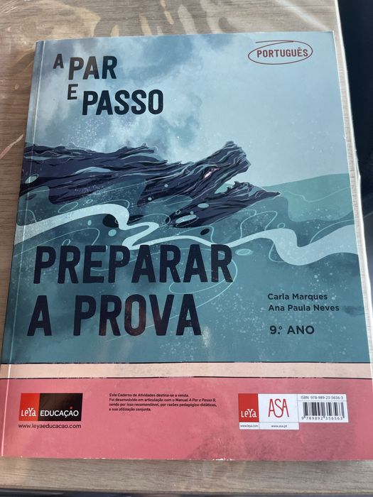 Livro de fichas/caderno de atividades matemática e português 9 ano