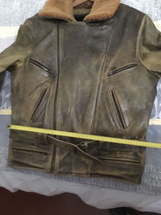 Куртка байкерская бу. Натуральная кожа.