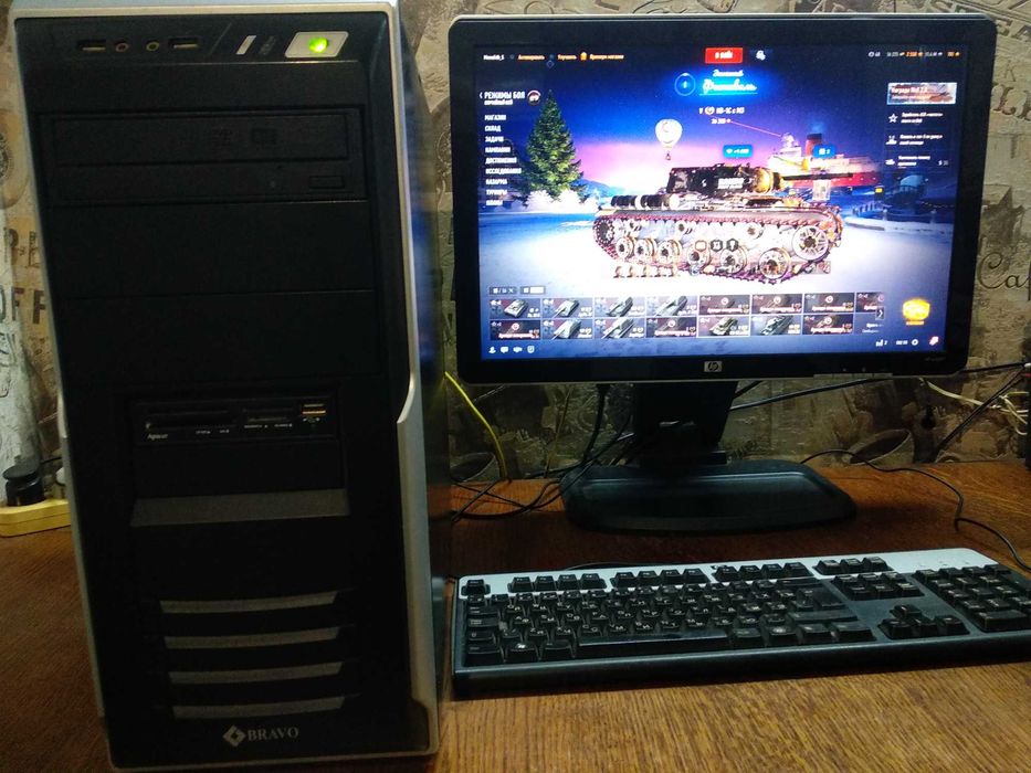 Игровой комп н i5-750 8 гб DDR3 1 гб 5 я память WOT 50 fps на средних