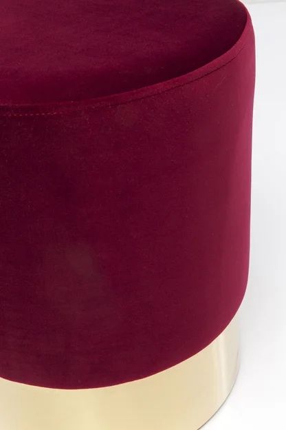 Puf pufa kare design burgund velvet