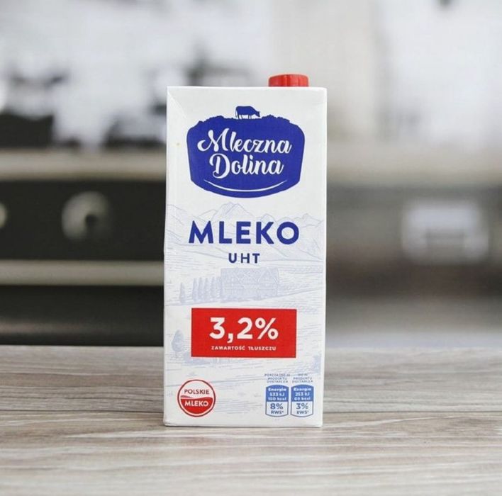 Молоко, Молочна долина 3.2% Mleczna Dolina 1L 12шт/ящ