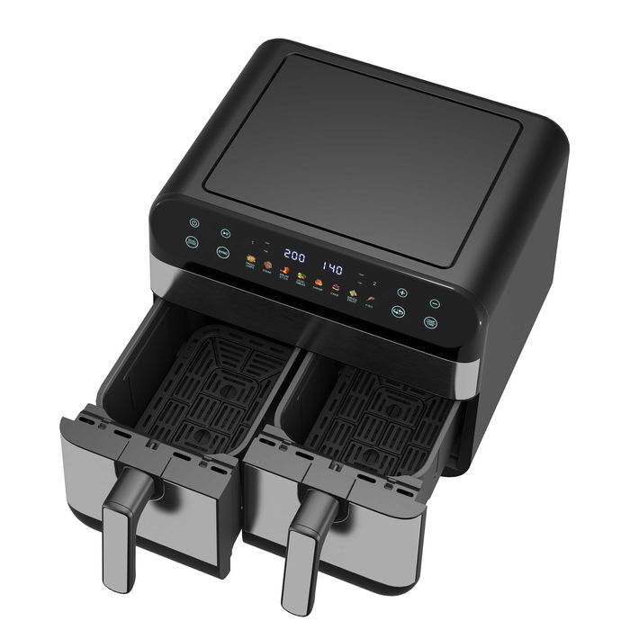 Beztłuszczowa Frytkownica VOKSAR G11 XXL PODWÓJNA 2400W +PRZEPISY