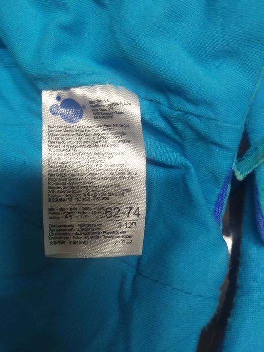 Fato de Carnaval  - Lagartinha para bebé 3-12 meses