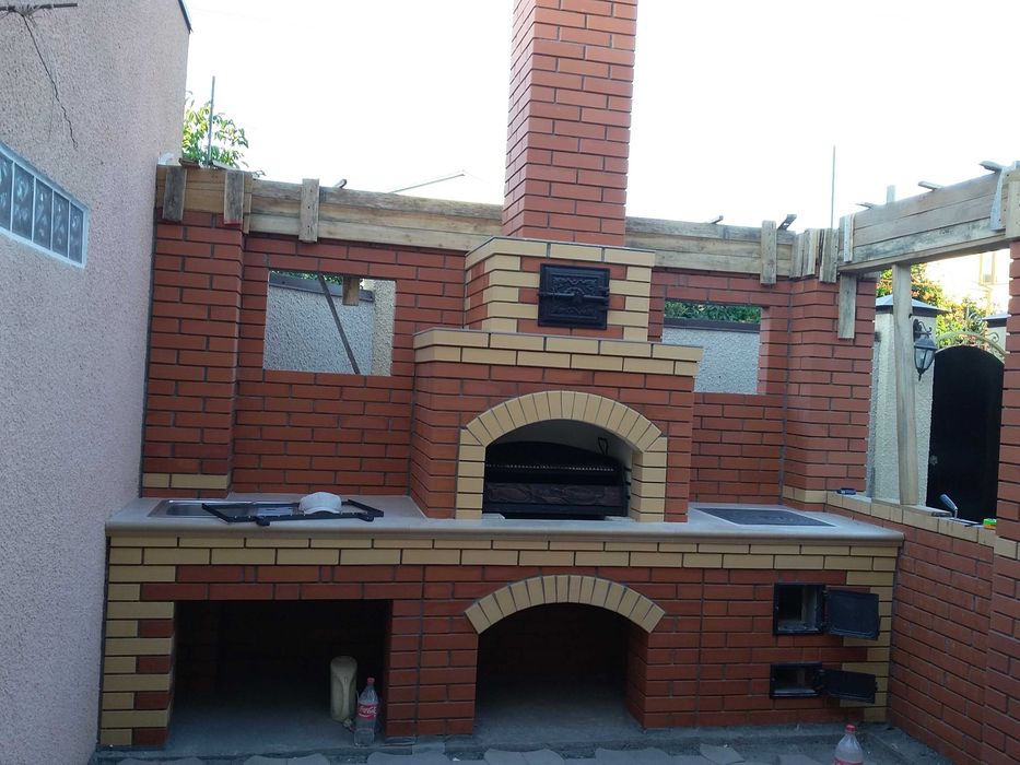 Барбекю,Мангали.Печи под казан.кладка.