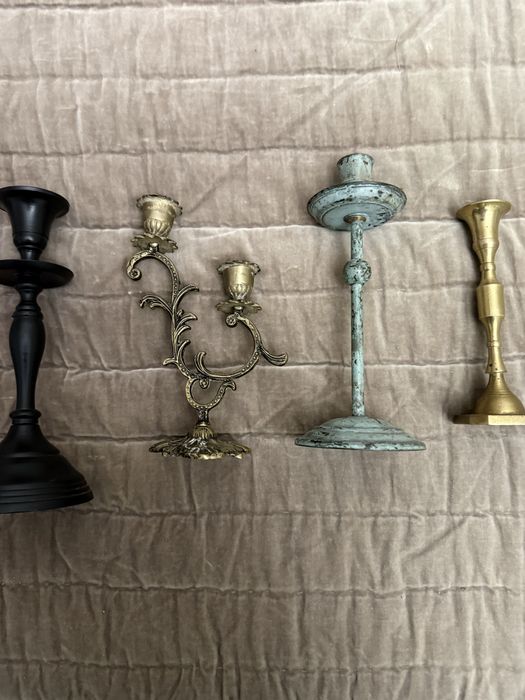 винтажные подсвечники латунь олово алюминий