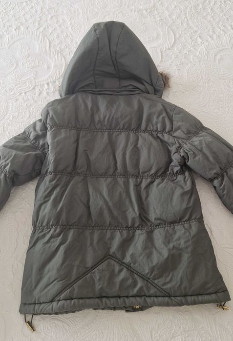 Casaco penas acolchoado Quebra Mar, cinzento, tamanho S
