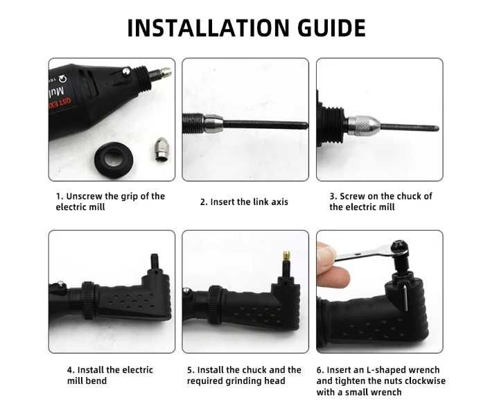 Кутова насадка для гравера dremel