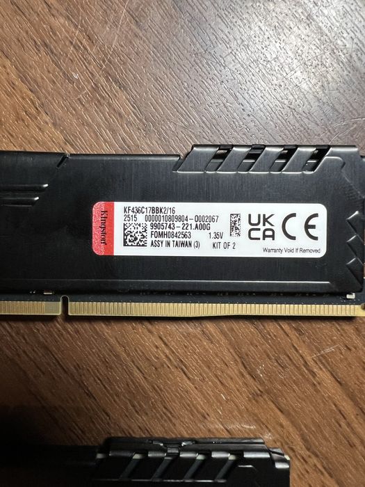 Оперативна память kingston fury beast 3200 2x8